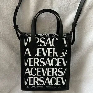 Versace | Bags | Versace All Over Monogram Leather Crossbody